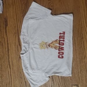 Brandy Melville Cowgirl Crop Top OS